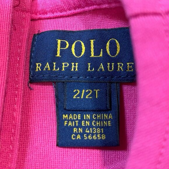 Polo Ralph Lauren Girls Dress 2/2T Pink Sleeveless Drop Waist Fit Flare - Picture 3 of 6
